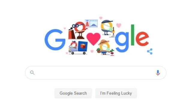 Thank You Coronavirus Helpers : Coronavirus helpers get hearts From Google Doodle