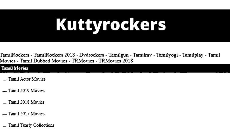 Kuttyrockers 2023 – Kuttyrockers Latest HD Hollywood, Bollywood,Telugu Movies Download Website