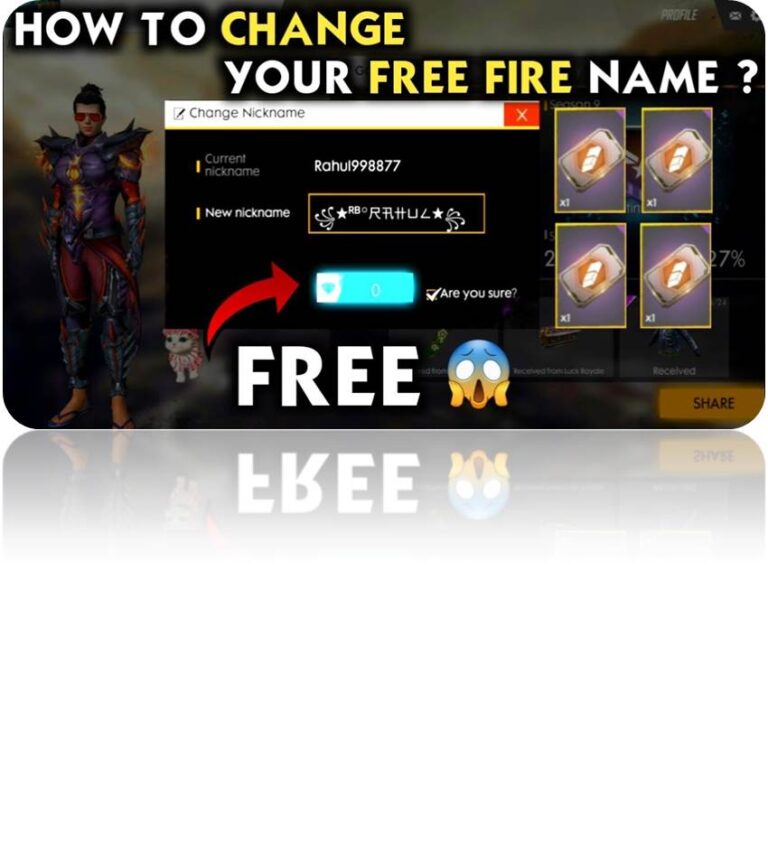 How To Name Change In Free Fire?